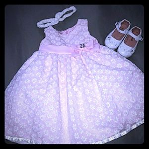 Blueberi Blvd (18 mo) Girl's formal pink dress